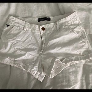 Abercrombie and Fitch white Jean shorts